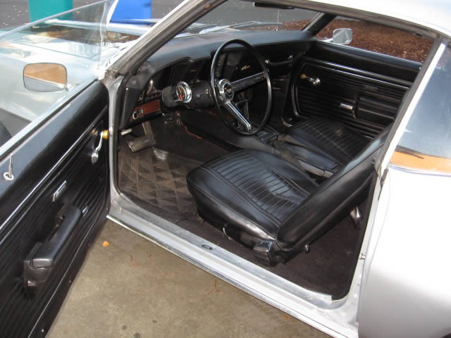 1969 Silver Camaro Interior